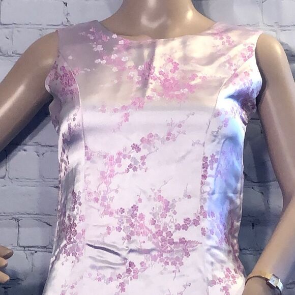 Da Hwa Pink Floral Asian Dress Very Small - Picture 2 of 10